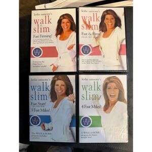 Leslie Sansone Walk Slim Walk At Home Workout DVD Lot 4 NEW Sealed Fitness